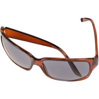 Voksen-solbriller, H: 4 cm, B: 14 cm, brun, 6 par/ 1 pose