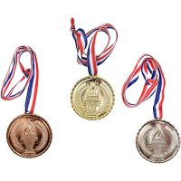 Medaljer, L: 40 cm, dia. 5 , 3 stk./ 1 pk.