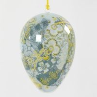 Klart egg med decoupage innvendig