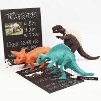 Skjelett av dinosaur kledd med Silk Clay