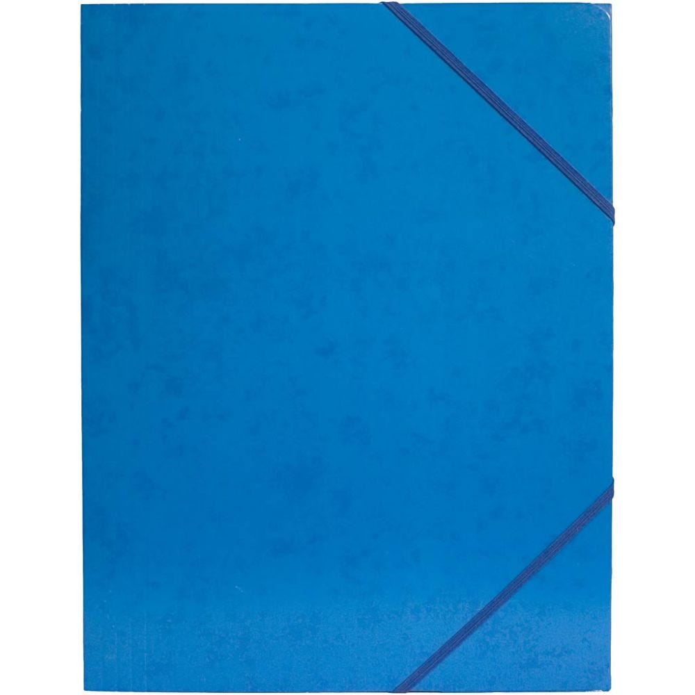 Elastikkmappe, A4, str. 22,9×32,4 cm, blå, 1 stk.