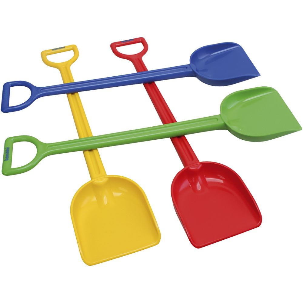 dantoy minispade, L: 40 cm, B: 9 cm, 4 stk./ 1 sett