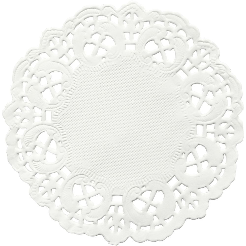 Kakeservietter, rund, dia. 11 cm, 30 stk./ 1 pk.