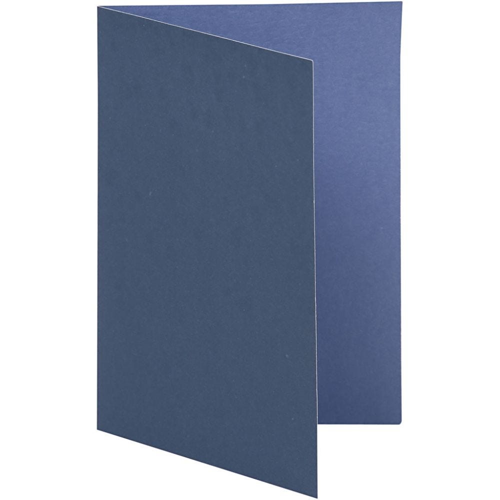 Brevkort, kort str. 10,5x15 cm, 250 g, mørk blå/lys blå, 10 stk./ 1 pk.