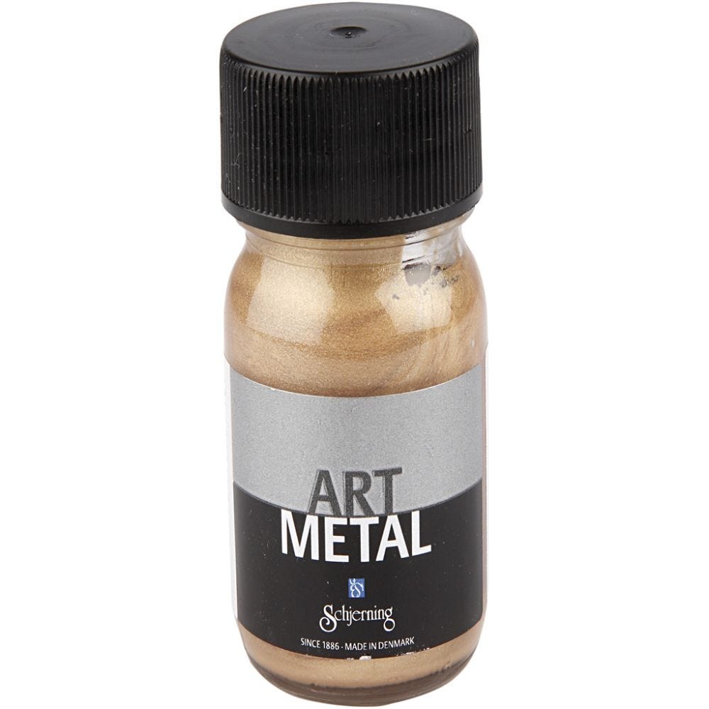 Hobbymaling metallic, mørk gull, 30 ml/ 1 fl.