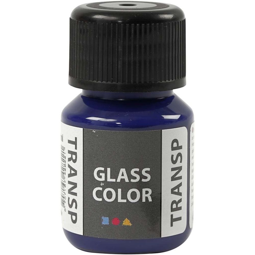 Glass Color Transparent, brilliant blå, 30 ml/ 1 fl.