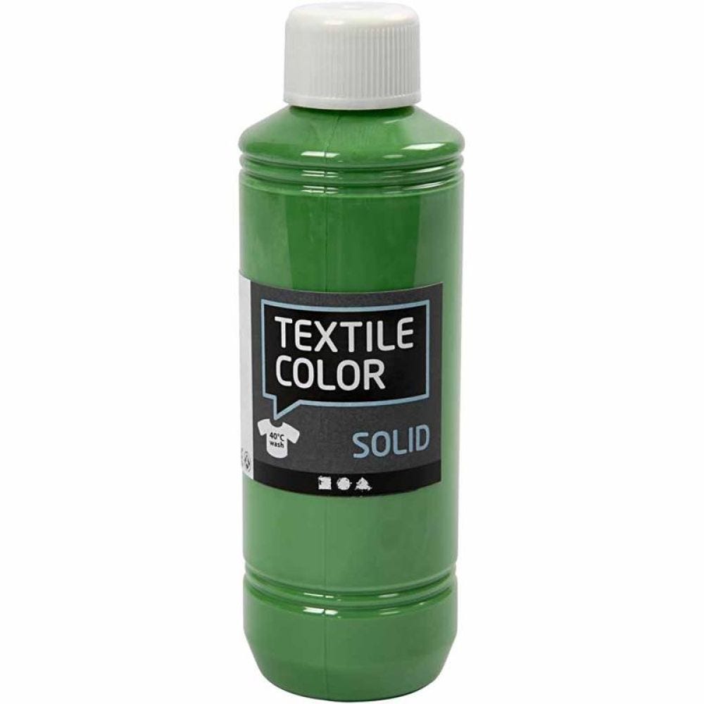 Textil Solid, dekkende, brilliant grønn, 250 ml/ 1 fl.