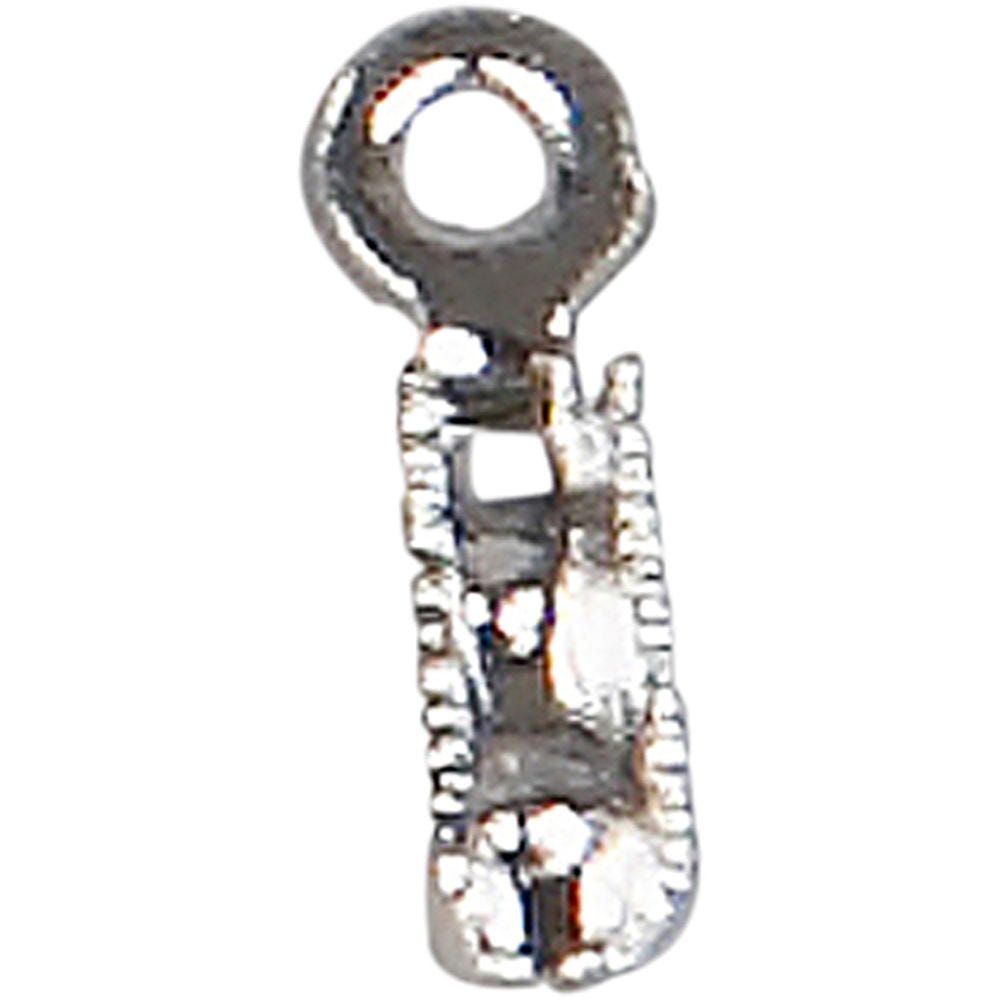 Klemmedupp, L: 8 mm, dia. 1 mm, forsølvet, 200 stk./ 1 pk.