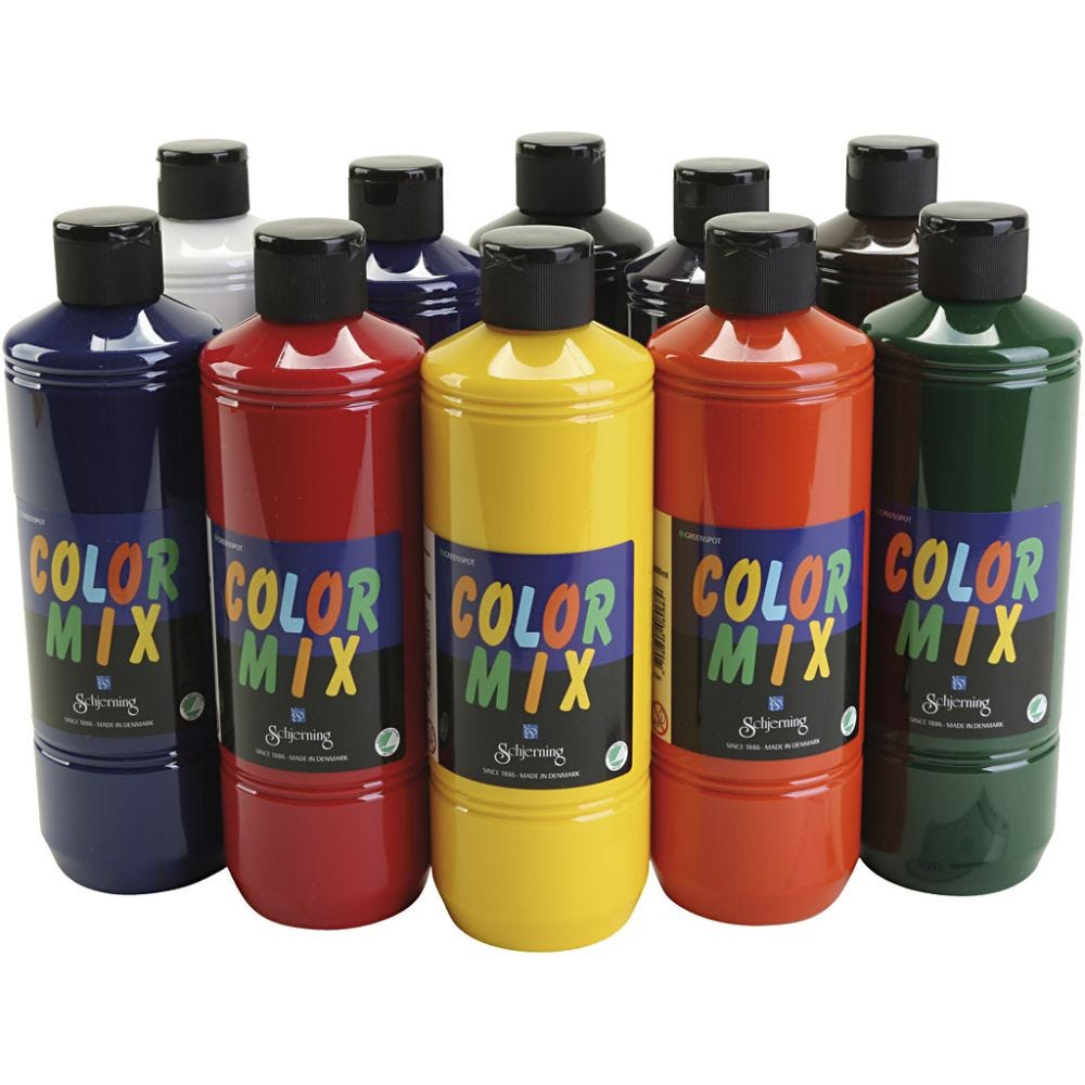 Greenspot Colormix, ass. farger, 10x500 ml/ 1 pk.