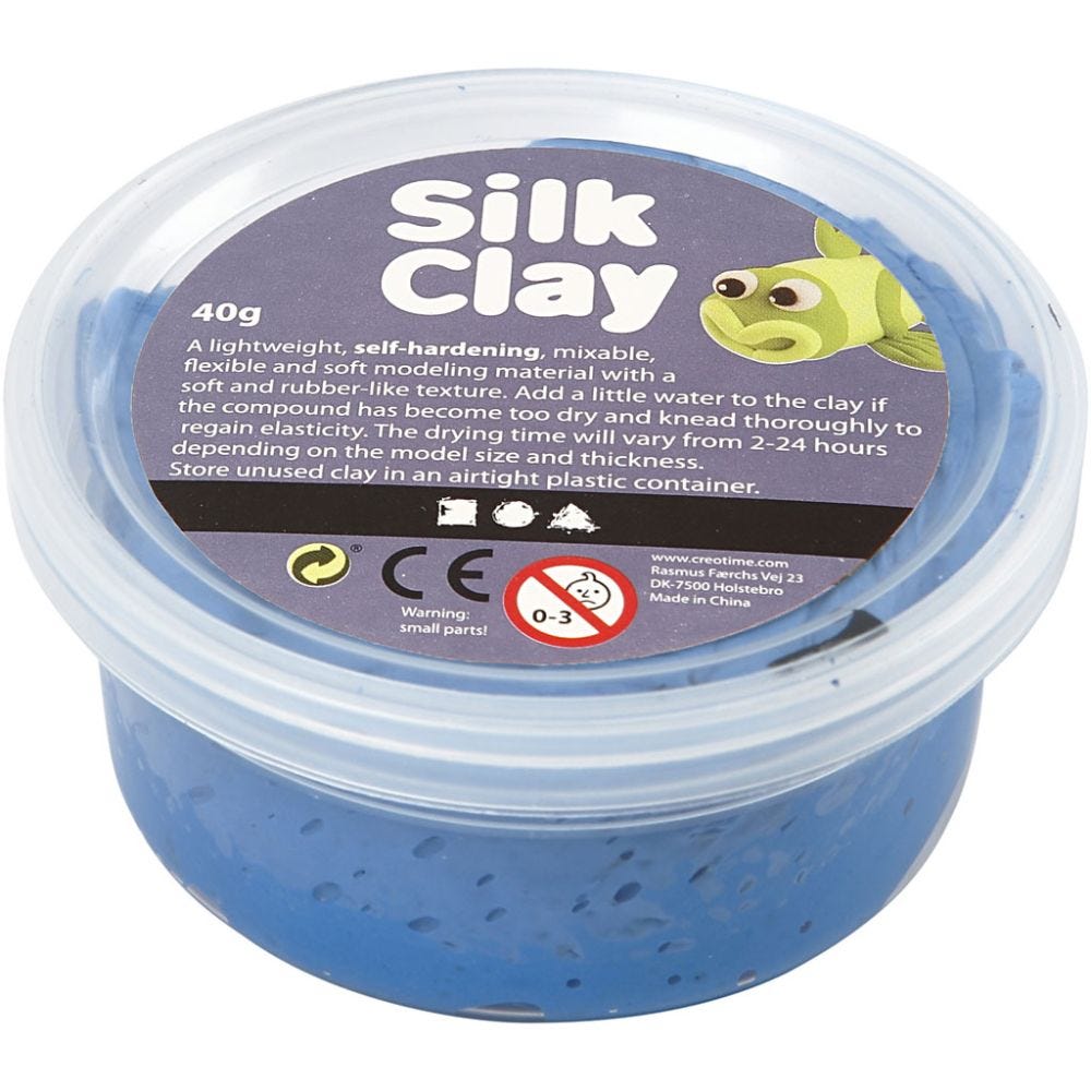 Silk Clay®, blå, 40 g/ 1 boks
