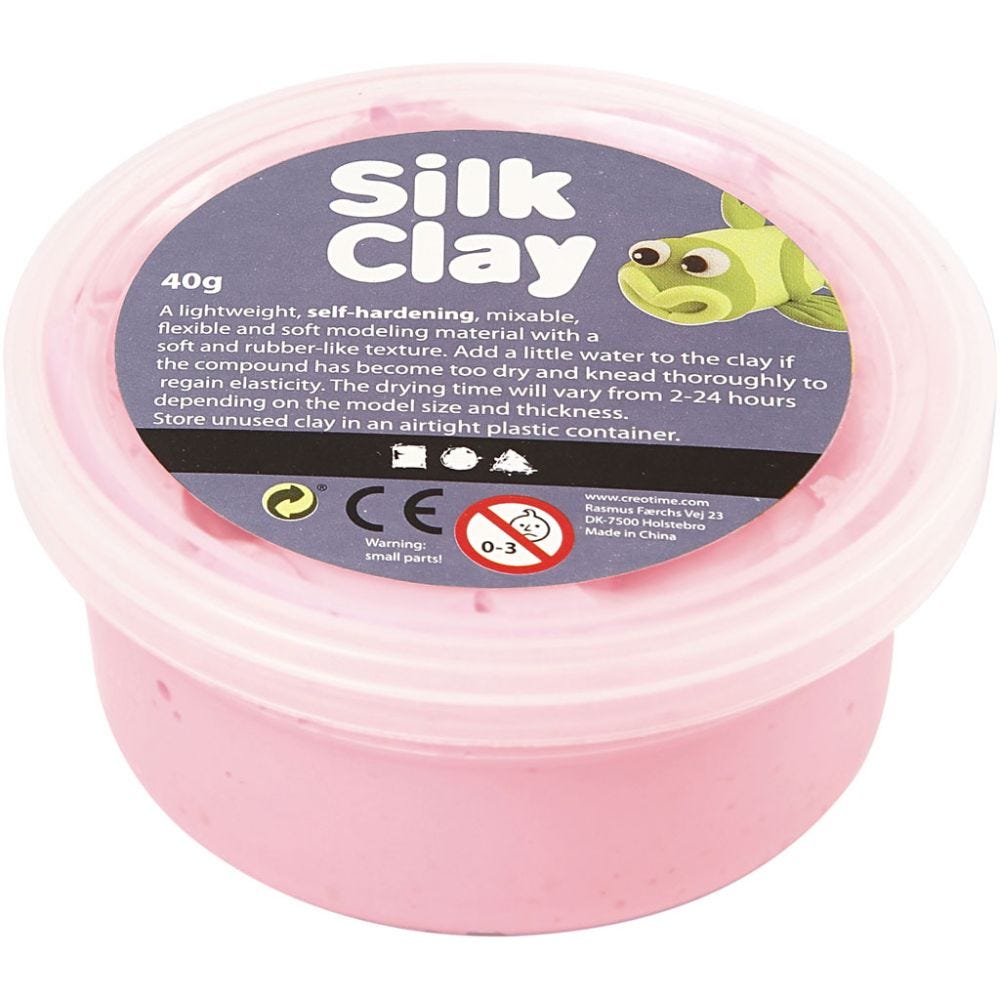 Silk Clay®, pink, 40 g/ 1 boks