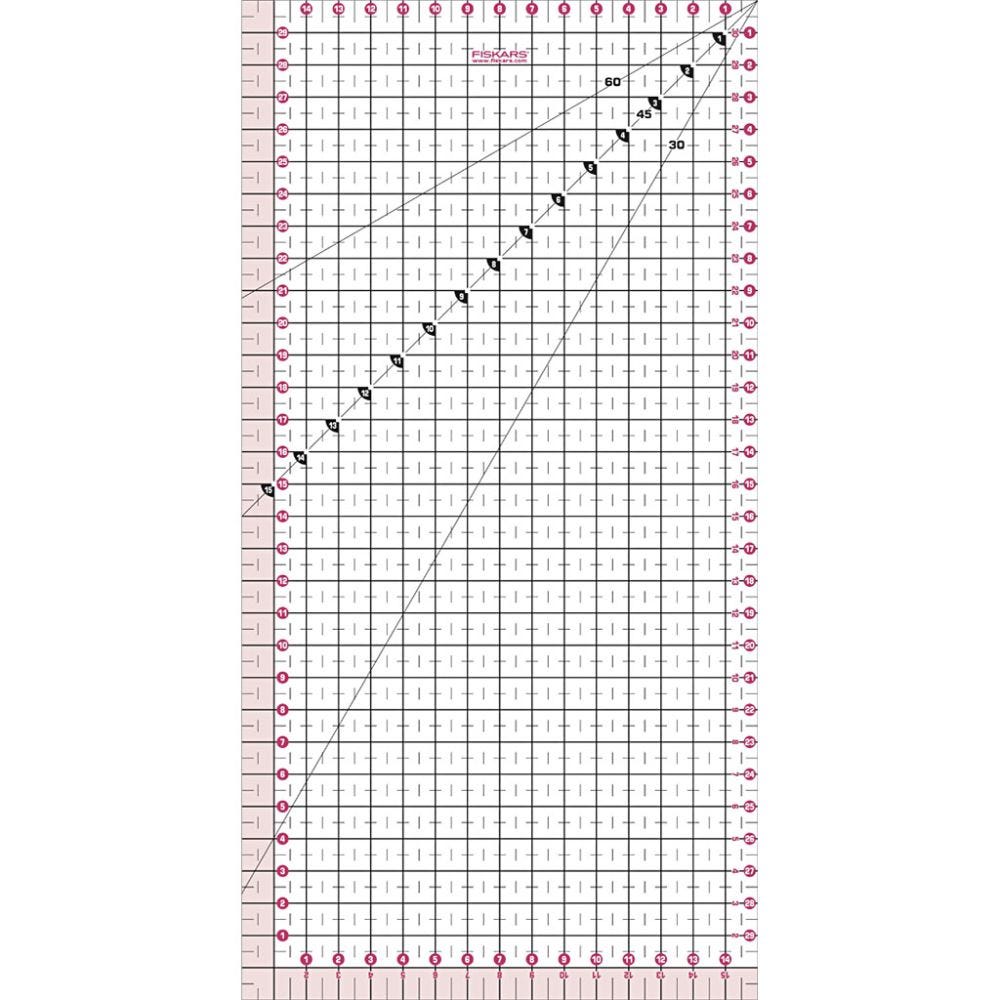 Patchwork linjal, L: 15 cm, B: 30 cm, 1 stk.