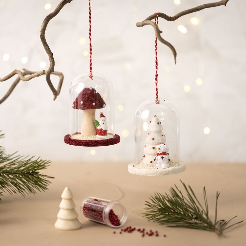 Juleklokke med minipynt