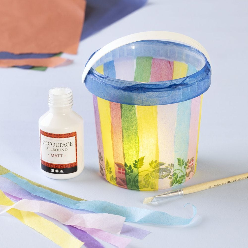 Upcycling – Lanterne av plastsbøtte