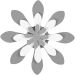 3 stk./ 1 pk., margueritt, str. 25+49+75 mm