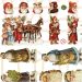 2 ark/ 1 pk., julenisser, ark 16,5x23,5 cm