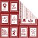 5 ark/ 1 pk., rammer med tekst og doodles, ark 30,5x30,5 cm, 180 g