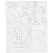 1 stk., Blomstrete stilleben, D: 1,6 cm, str. 24x30 cm, 360 g