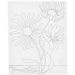 1 stk., Store blomster, D: 1,6 cm, str. 24x30 cm, 360 g