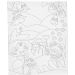 1 stk., Blomsterlandskap, D: 1,6 cm, str. 24x30 cm, 360 g