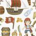 1 ark, pirater, ark 15x16,5 cm