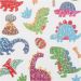1 ark, Dinosaur, ark 15x16,5 cm
