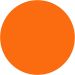 6 stk./ 1 pk., H: 16 mm, dia. 44 mm, orange
