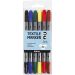 6 stk./ 1 pk., strek 2,3+3,6 mm, standardfarger