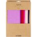 10 stk./ 1 pk., A4, ark 210x297 mm, tykkelse 2 mm, lilla/pink harmoni