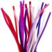 25 stk./ 1 pk., L: 30 cm, tykkelse 6 mm, lilla/pink harmoni