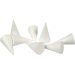 50 stk./ 1 pk., H: 11 cm, dia. 5,5 cm, hvit