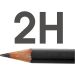 12 stk./ 1 pk., dia. 6,9 mm, 2H, mine 1,8 mm