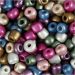 720 g/ 1 boks, dia. 5 mm, str. 4/0, hullstr. 1,2 mm, metallic farger