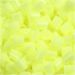 1100 stk./ 1 pk., str. 5x5 mm, hullstr. 2,5 mm, medium, gul pastell (32244)