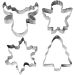 4 stk./ 1 pk., juletre, engel, reinsdyr, snøkrystall, H: 8 cm