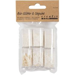 Biologisk nedbrytbart glitter og paljetter