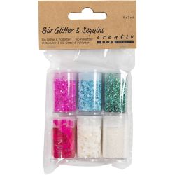 Biologisk nedbrytbart glitter og paljetter