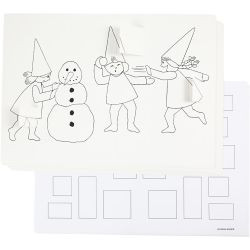 Adventskalender med alver i snøballkamp