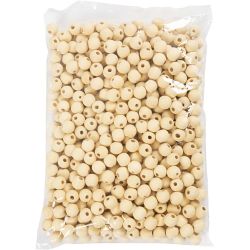 Treperle, dia. 15 mm, hullstr. 3 mm, natur, 500 stk./ 1 pk.
