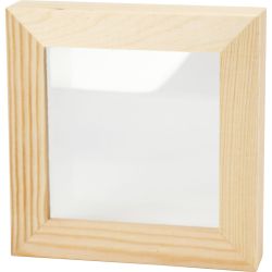 3D ramme med glass