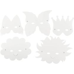 Fantasimasker m. snøreringer og strikk