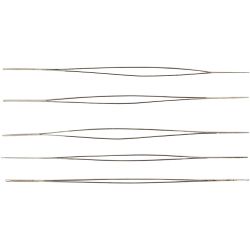 Perlenål, L: 6 cm, tykkelse 0,3 mm, 5 stk./ 1 pk.