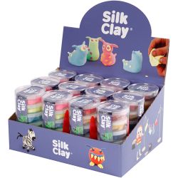 Silk Clay&reg;, neonfarger, standardfarger, 12 sett/ 1 pk.