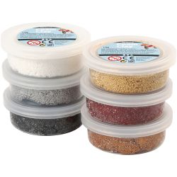 Foam Clay&reg; , metallisk, brun harmoni, 6x14 g/ 1 pk.